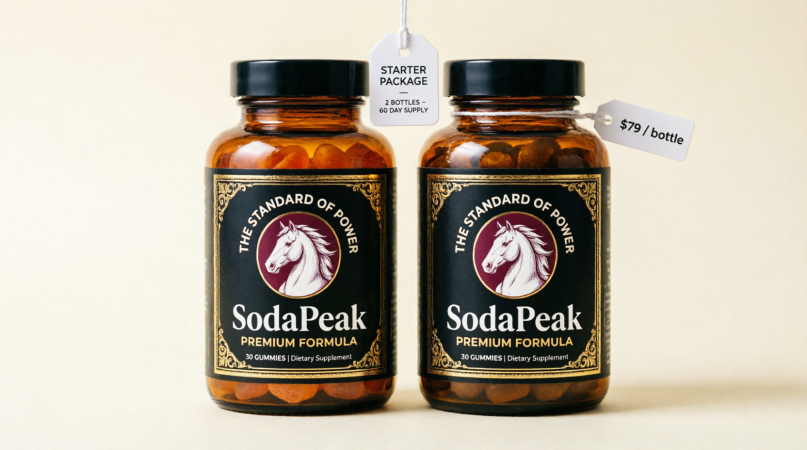 two bottles of men's wellness gummies starter bundle