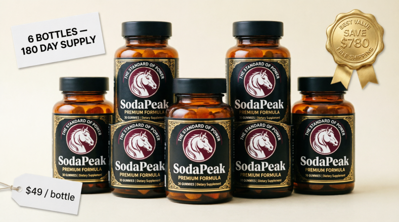 six bottles of men's wellness gummies best value bundle